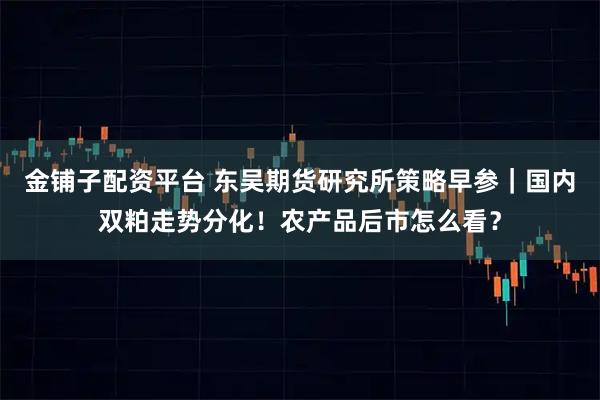 金铺子配资平台 东吴期货研究所策略早参｜国内双粕走势分化！农产品后市怎么看？